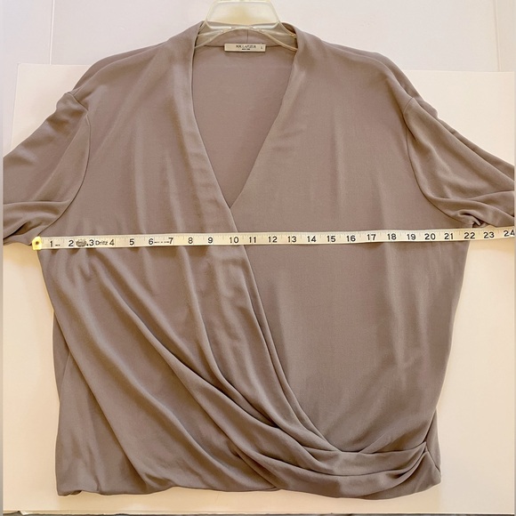 MM Lafeur Deneueve Faux Wrap Blouse L - Picture 7 of 10